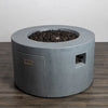 Beton 42 Inch Round Concrete Fire Pit With Hidden Propane Tank by Starfire Designs