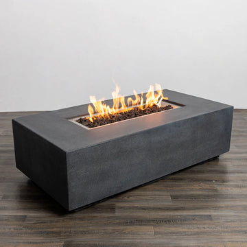 Beton 55 Inch Rectangle Concrete Fire Pit by Starfire Designs
