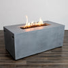 Beton 55 Inch Rectangle Fire Pit With Propane Tank Inside by Starfire Designs