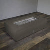 Rustic 60 x 32 Inch Rectangle Gas Fire Pit by Starfire Designs