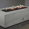 Rustic 60 x 32 Inch Rectangle Gas Fire Pit by Starfire Designs