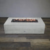 Rustic 60 x 32 Inch Rectangle Gas Fire Pit by Starfire Designs