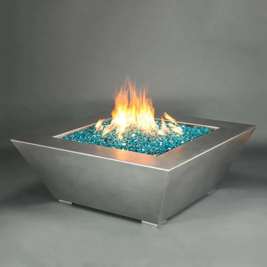 Edge Fire Pit in Stainless Steel by Starfire Designs