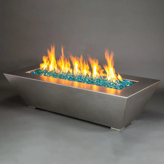 Edge Fire Pit in Stainless Steel by Starfire Designs