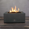 Gravity 36 Inch Square Concrete Fire Pit by Starfire Designs