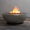 Rustic 45 Inch Round Concrete Fire Pit by Starfire Designs