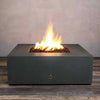 Rustic 45 Inch Square Concrete Fire Pit by Starfire Designs