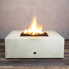 Rustic 45 Inch Square Concrete Fire Pit by Starfire Designs