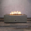 Rustic 48 X 32 Inch Rectangle Concrete Fire Pit by Starfire Designs