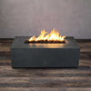 Rustic 48 X 32 Inch Rectangle Concrete Fire Pit by Starfire Designs