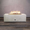 Rustic 48 X 32 Inch Rectangle Concrete Fire Pit by Starfire Designs