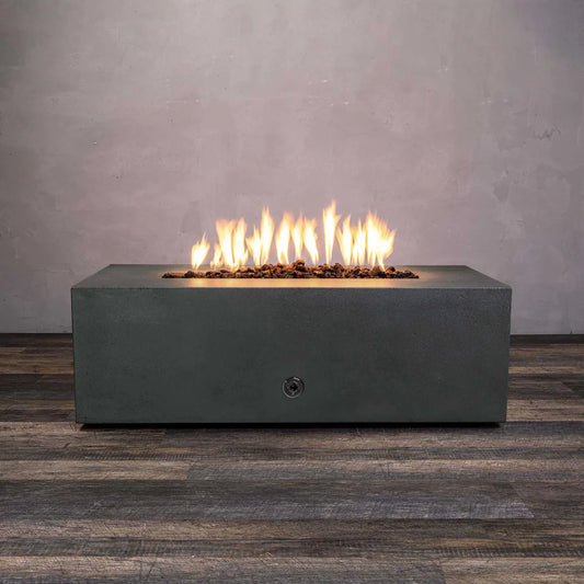 Gravity 60 x 24 Inch Concrete Gas Fire Pit by Starfire Designs