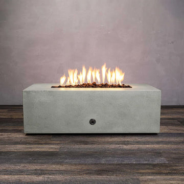 Gravity 60 x 24 Inch Concrete Gas Fire Pit by Starfire Designs