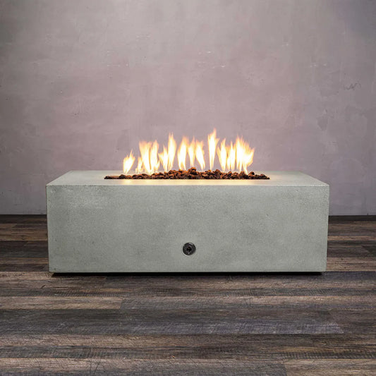 Gravity 60 x 24 Inch Concrete Gas Fire Pit by Starfire Designs