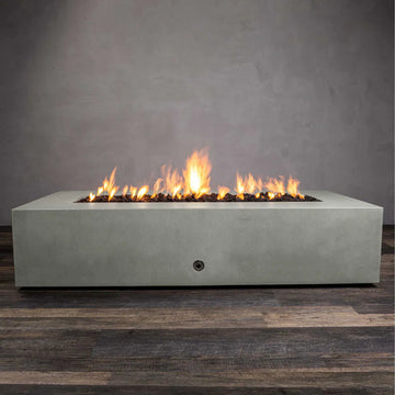 Gravity 72 x 38 Inch Rectangle Concrete Fire Pit by Starfire Designs