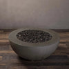 Rustic 36 Inch Round Concrete Fire Pit by Starfire Designs