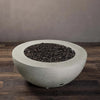 Rustic 36 Inch Round Concrete Fire Pit by Starfire Designs
