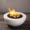 Rustic 36 Inch Round Concrete Fire Pit by Starfire Designs