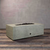 Rustic 48 X 32 Inch Rectangle Concrete Fire Pit by Starfire Designs