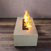 Rustic 48 X 32 Inch Rectangle Concrete Fire Pit by Starfire Designs