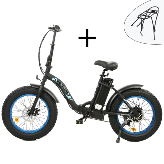 UL Certified-Ecotric 20inch Portable and Folding Fat Bike Model Dolphin - Savvy Hikers