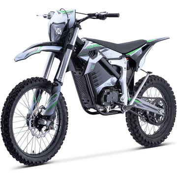 MotoTec Venom 72v 3000w Electric Dirt Bike White